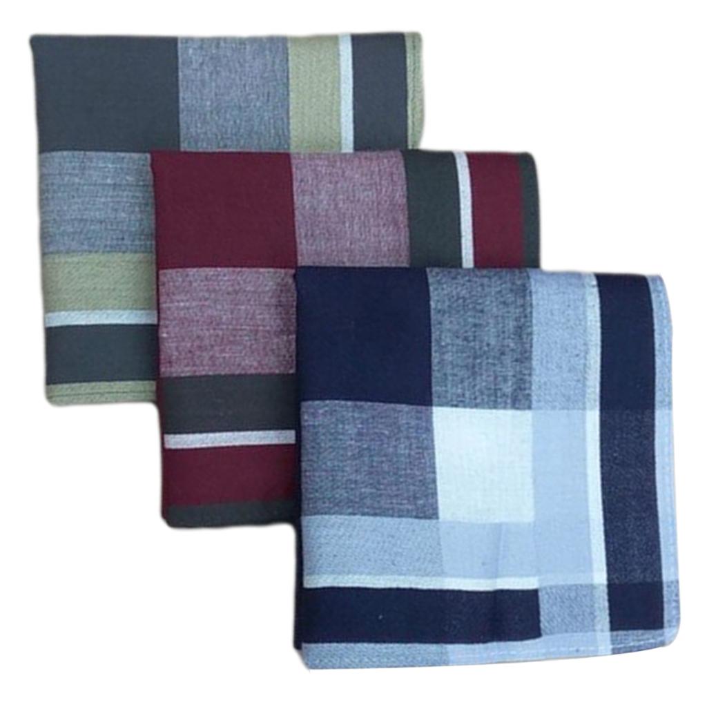 Handkerchief Cotton Men - 12x Fashion Men Plaids Cotton Pocket