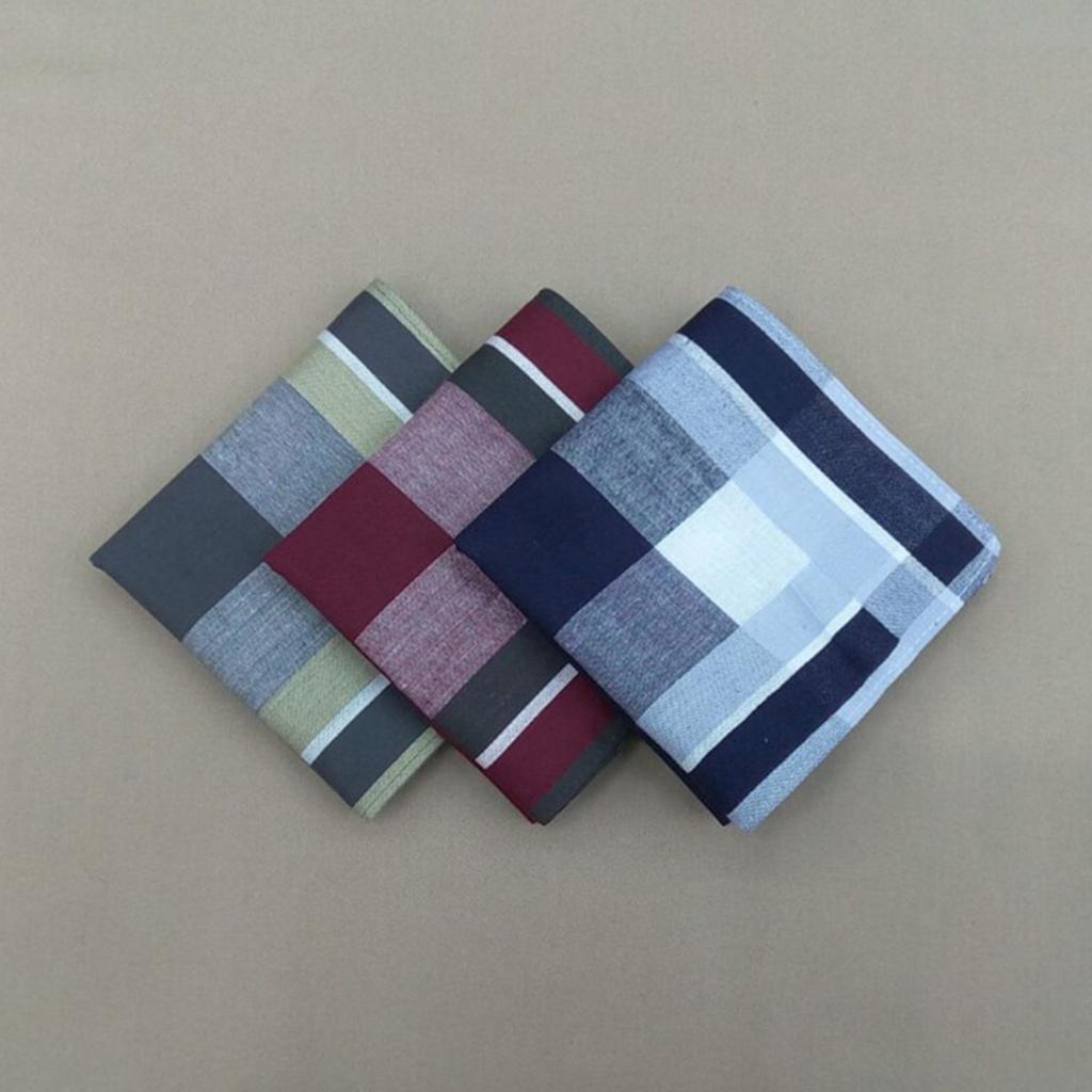 12x Fashion Men Plaids Cotton  - Handkerchief Cotton Men review and price