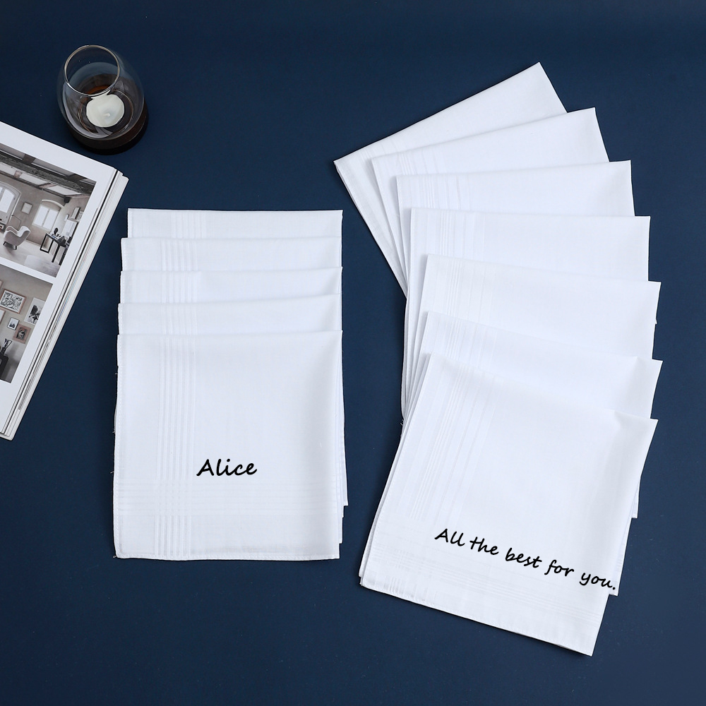 Personalized Custom Text Cotto - Handkerchief Cotton Men review and price
