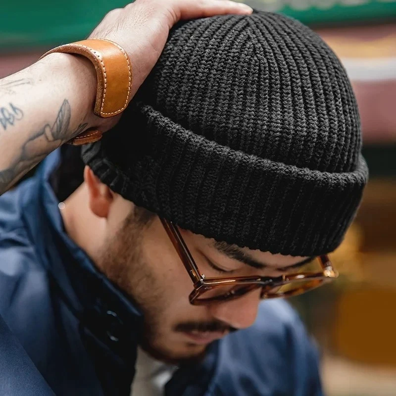 Men Winter Skullies Beanies Ha - Muffler Men Wool review and price