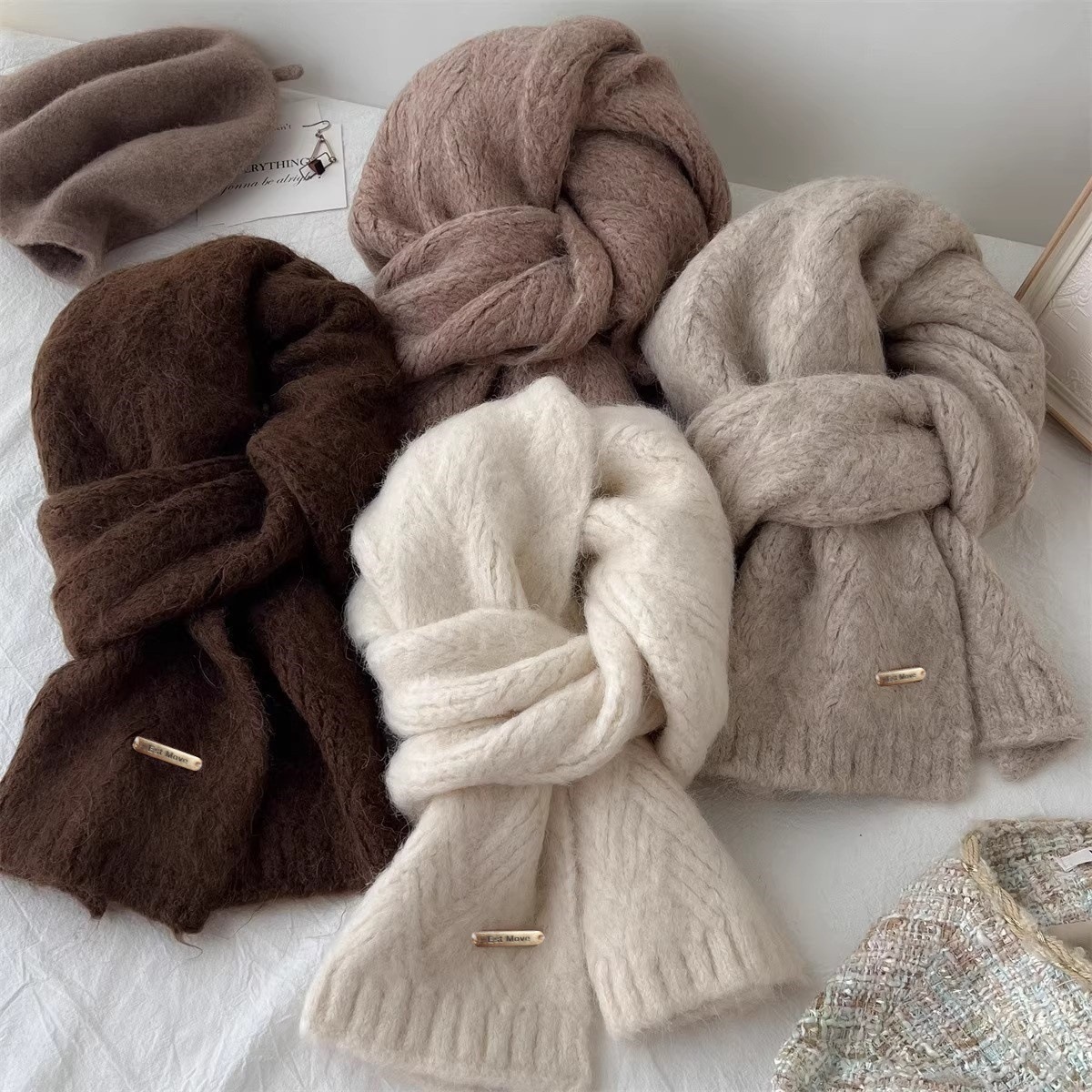 High Quality Wool Scarf Women  - Muffler Men Wool review and price