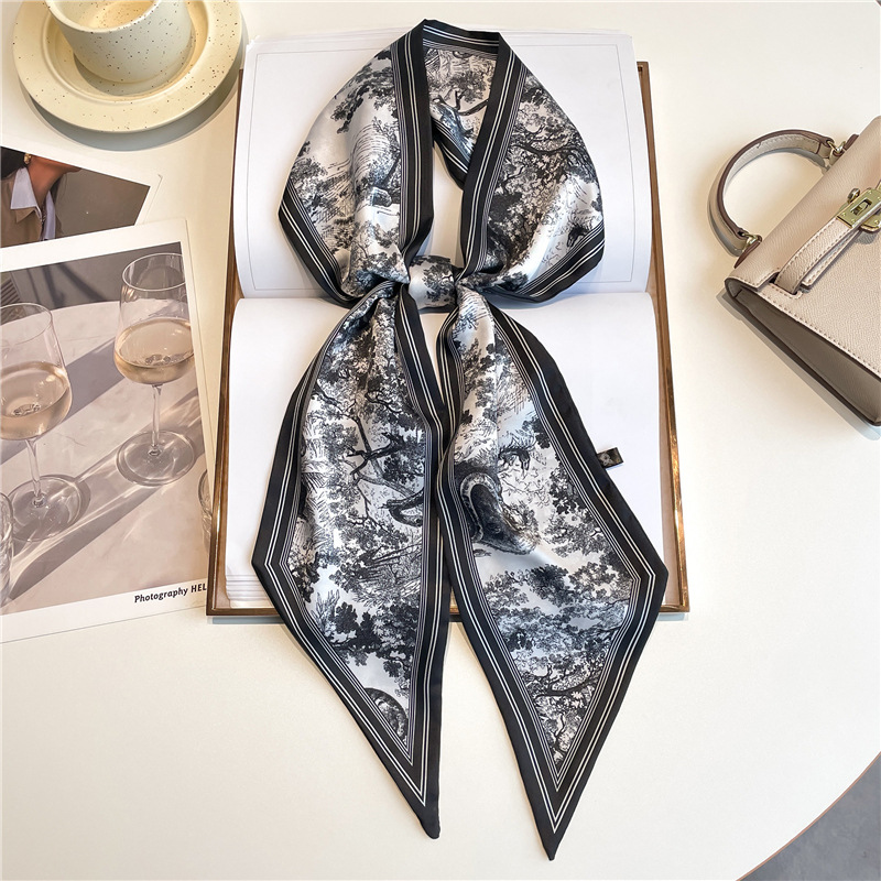 Luxury Long Neckerchief Skinny - Ascot Neck Scarf review and price