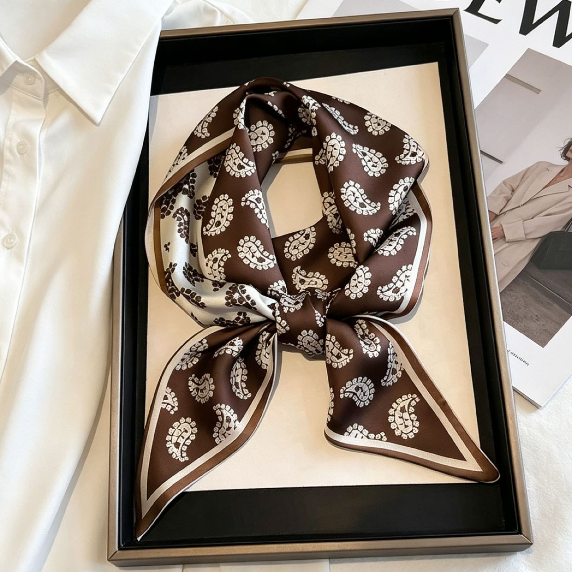 Luxury Long Neckerchief Skinny - Ascot Neck Scarf review and price