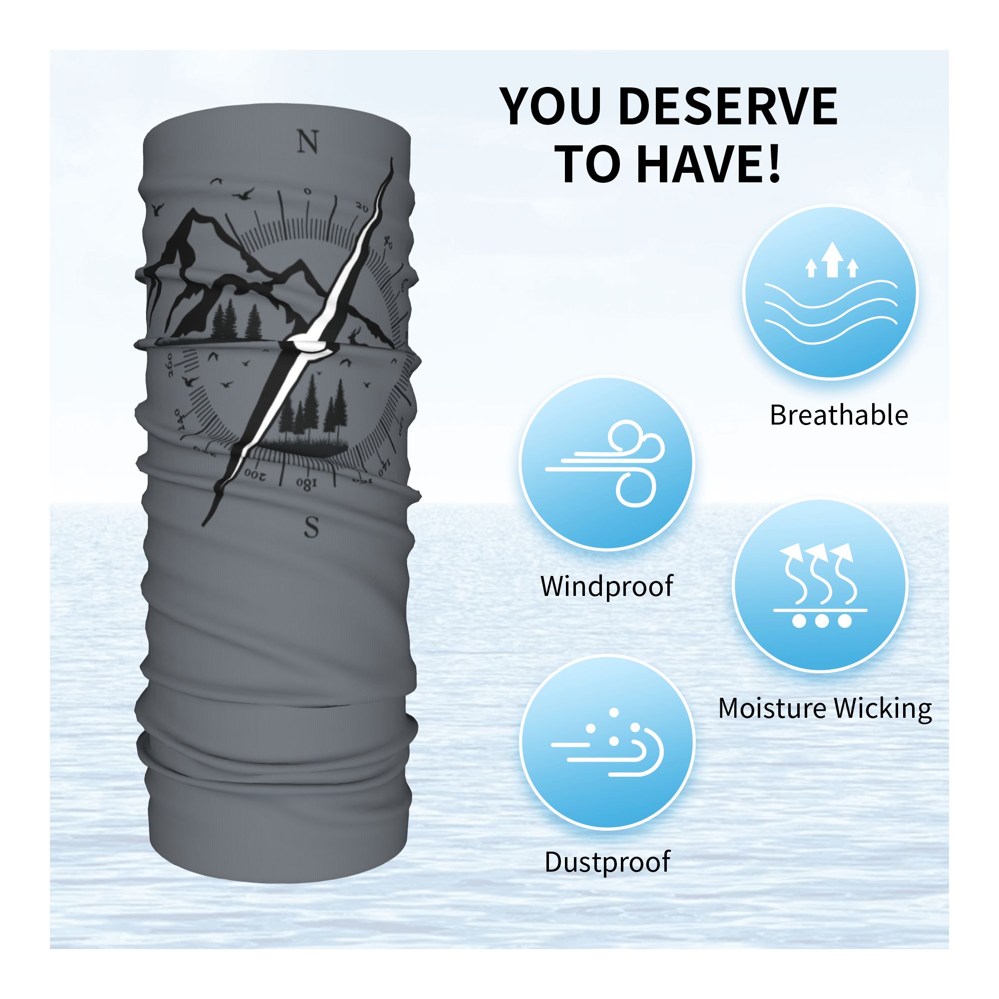 Custom Adventure Compass Winte - Neck Warmer Tube review and price