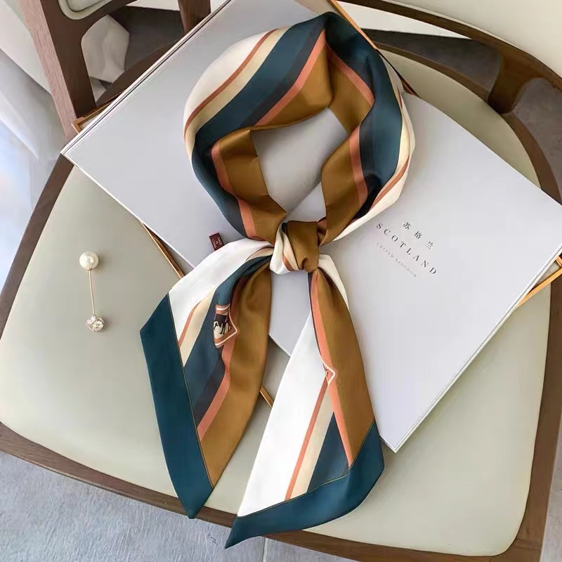 Luna&Dolphin Women Wide Skinny - Silk Tie Striped review and price