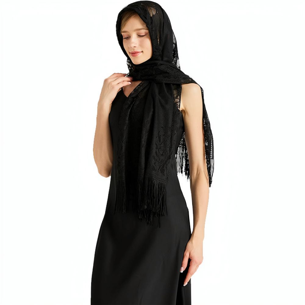 Fashion Floral Lace Shawl For  - Stole Wedding Shawl review and price