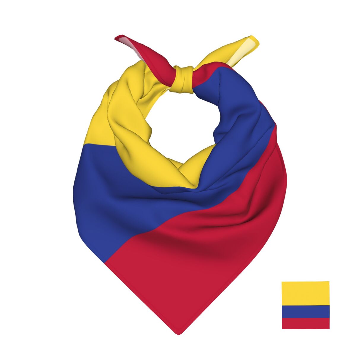 50cm*50cm Colombia Flag Scarf  - Head Wrap Turban review and price