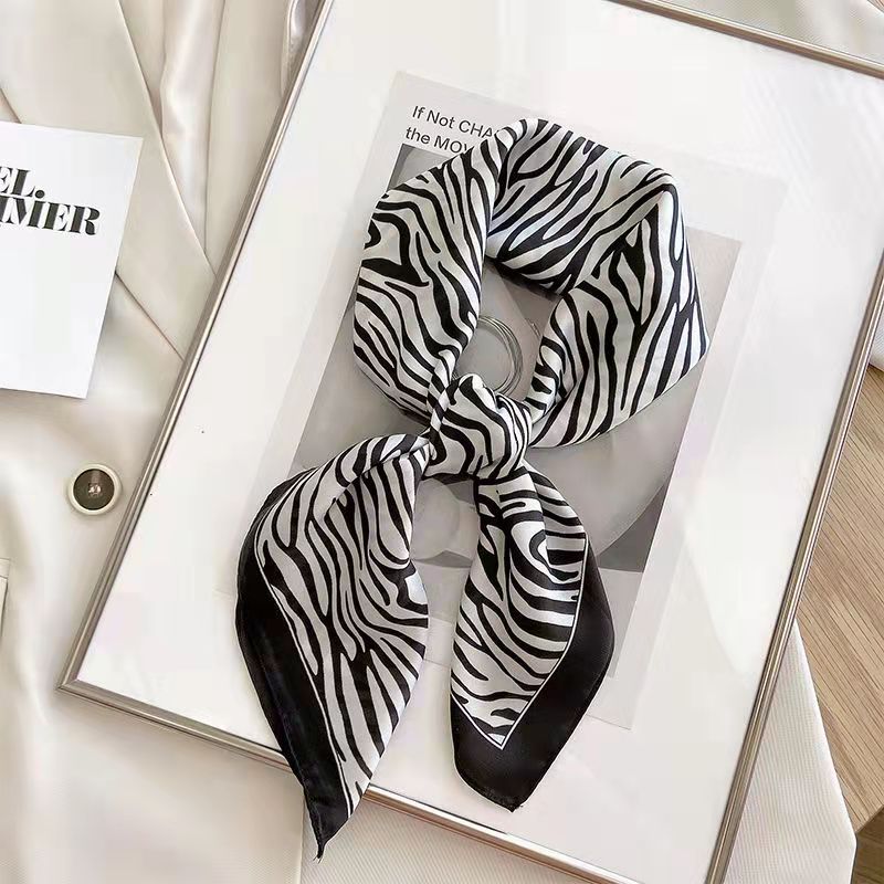 New Fashion Zebra Printed Squa - Scarf Silk Square review and price