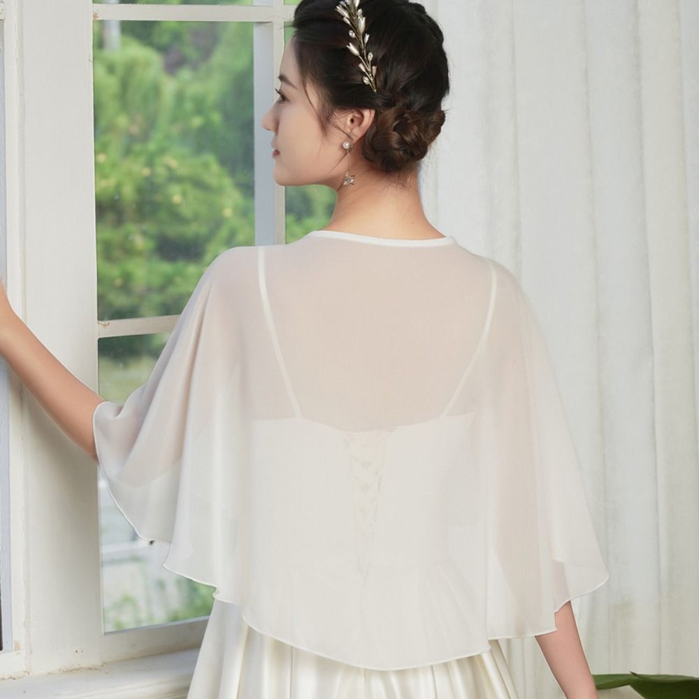 Vintage Sheer Chiffon Capelet  - Stole Wedding Shawl review and price