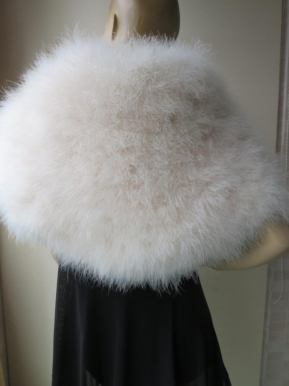 Luxury Real Feather Wrap for W - Stole Wedding Shawl review and price